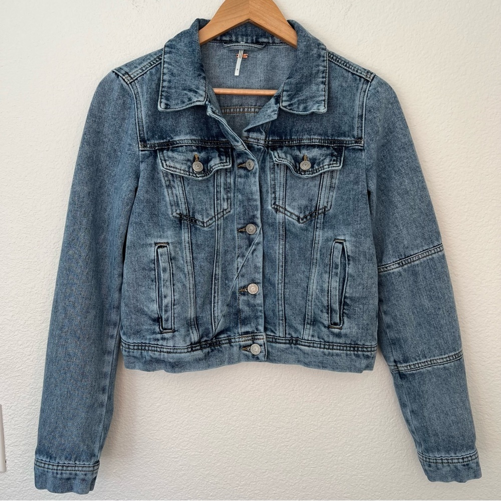 Free People Rumors Denim Jacket small